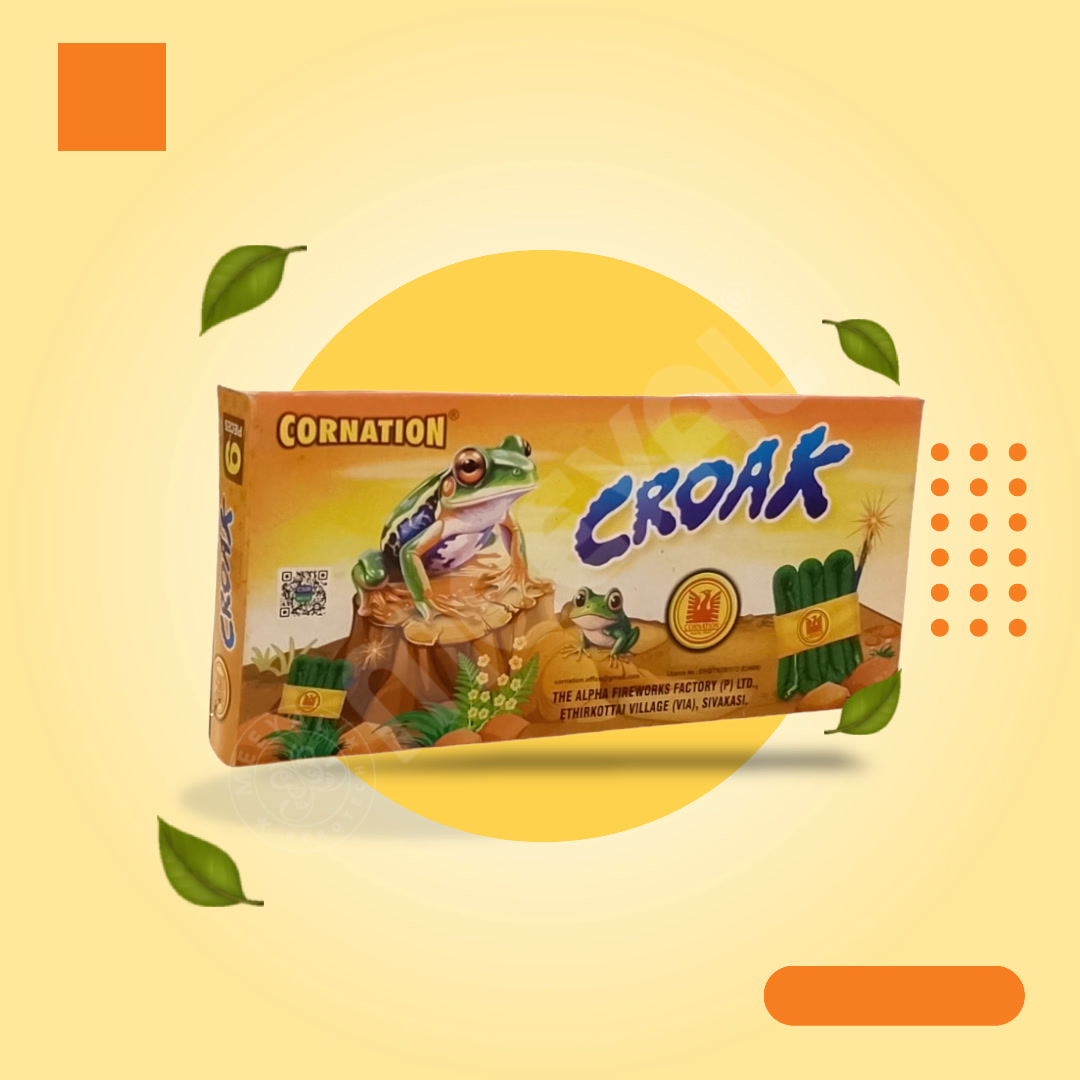 Croak 6pcs night cracker Coronation Fireworks – buy Chennai crackers online at Meeyal Crackers