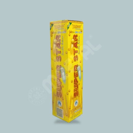 Super Star Yellow & Silver Star-1Pc/Box-1.25" Fancy