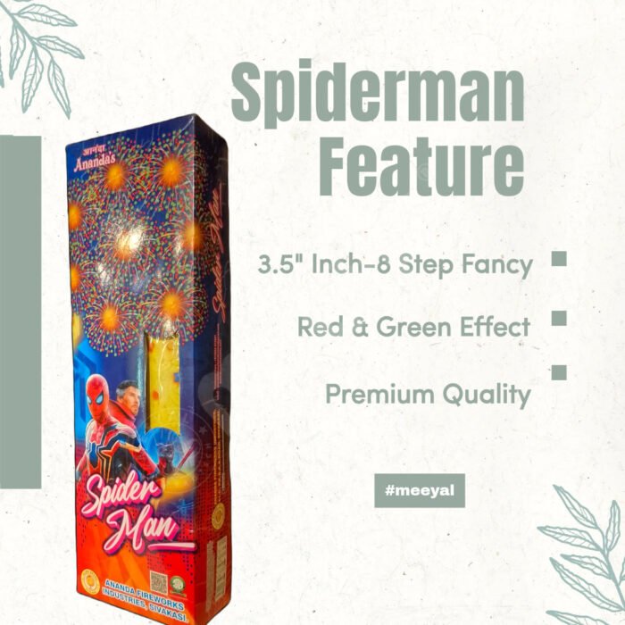 Buy Spider Man 3inch 8Step Fancy cracker Meeyal Crackers Chennai crackers online